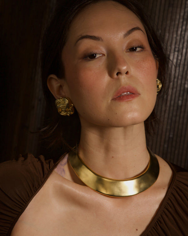 VINTAGE VO MATTE GOLD COLLAR