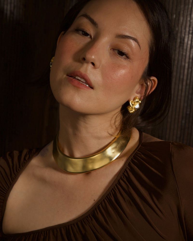 VINTAGE VO MATTE GOLD COLLAR