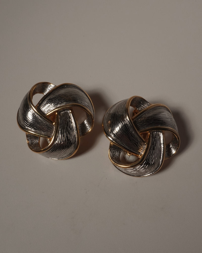 VINTAGE VO RIBBON KNOT CLIP ONS