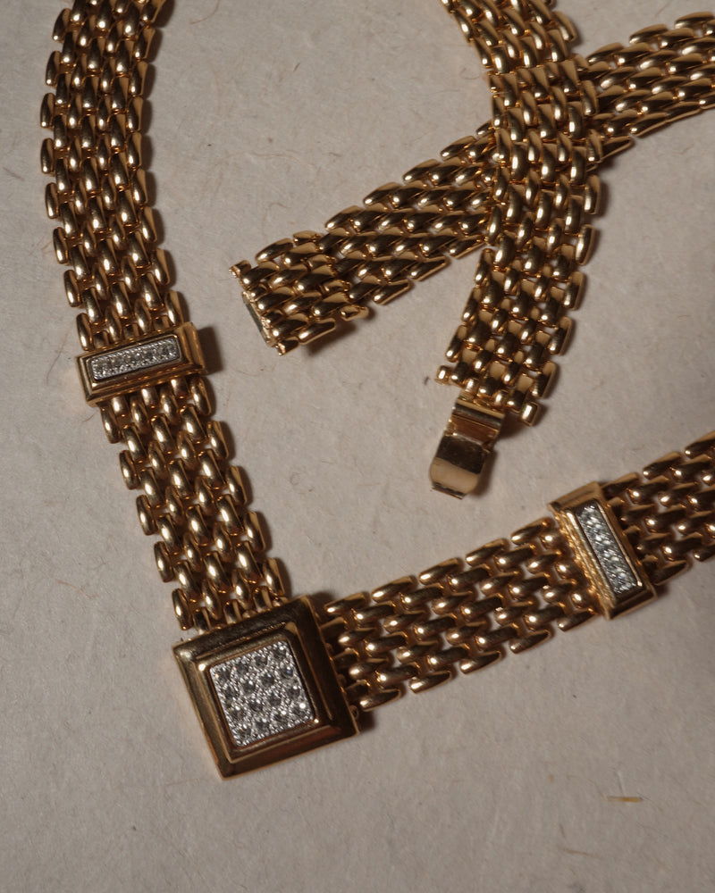 Vintage Watchlink "V" Necklace