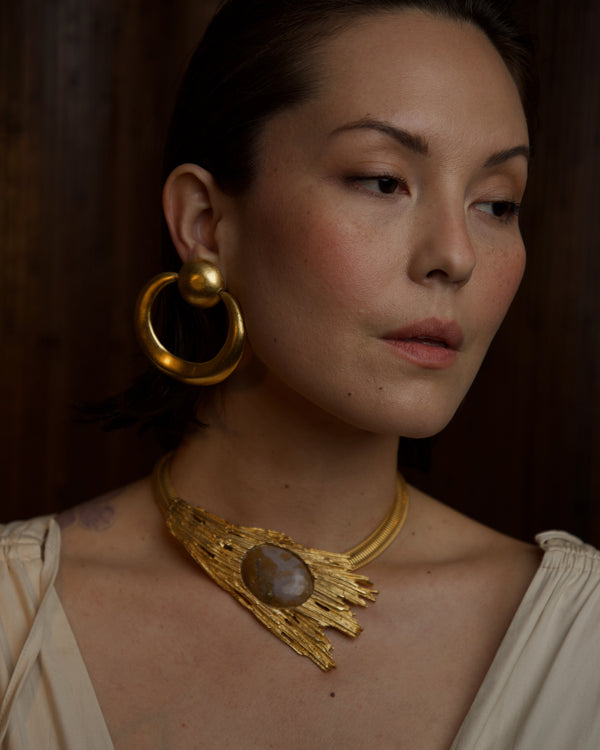 Vintage XL Matte Gold Door Knockers