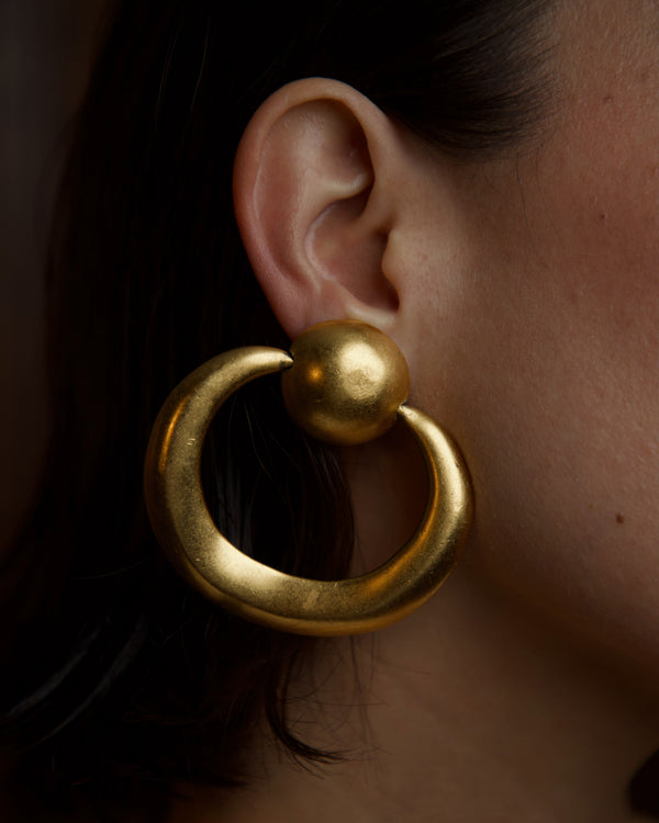 Vintage XL Matte Gold Door Knockers