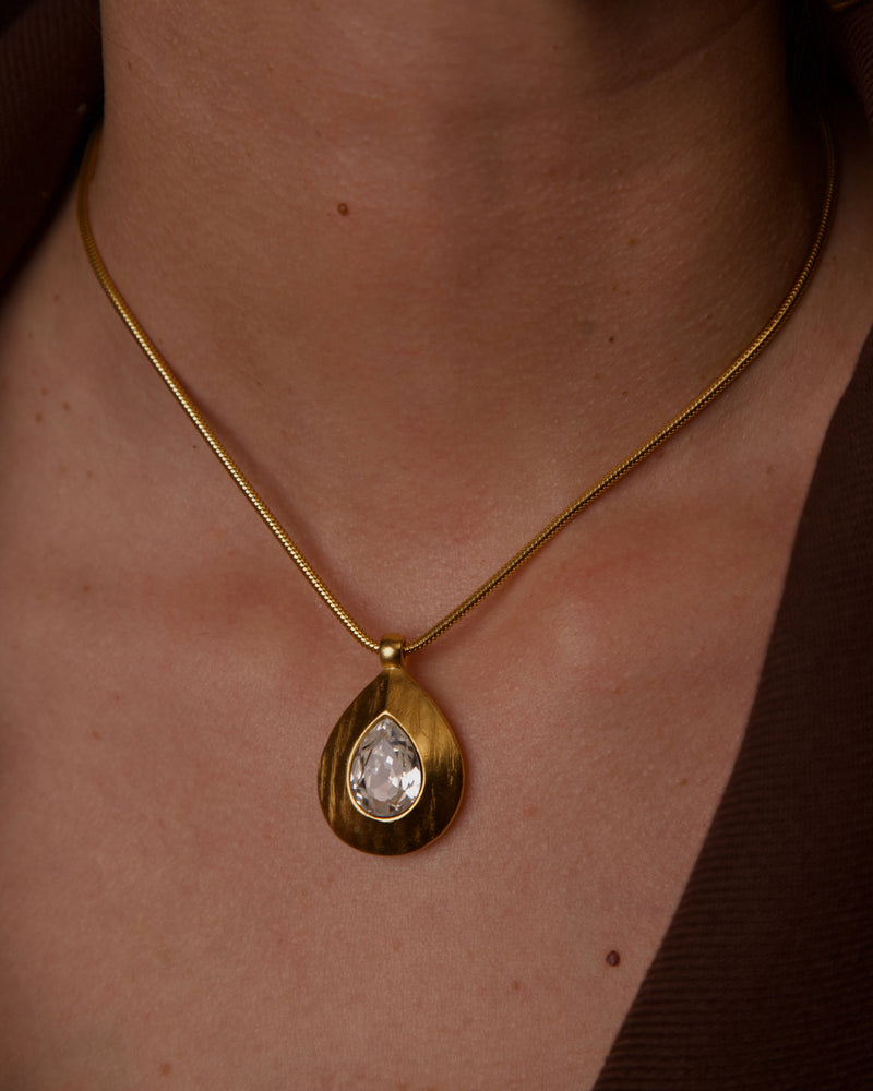 VINTAGE YVES SAINT LAURENT BRUSHED GOLD SET