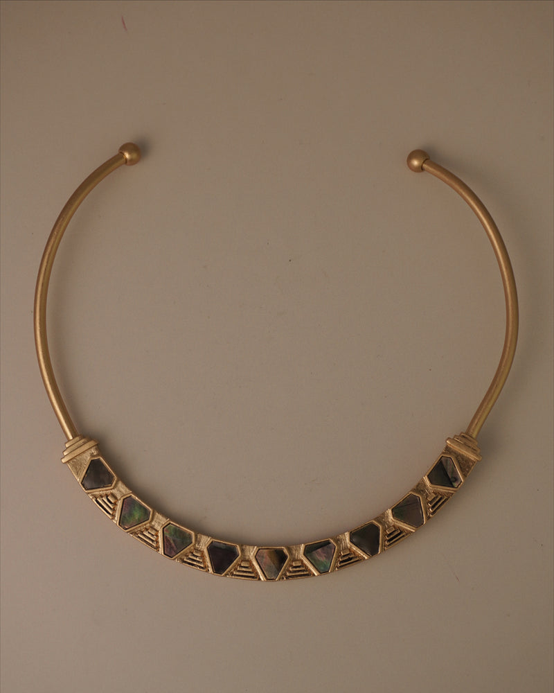 Vintage Abalone Etruscan Collar