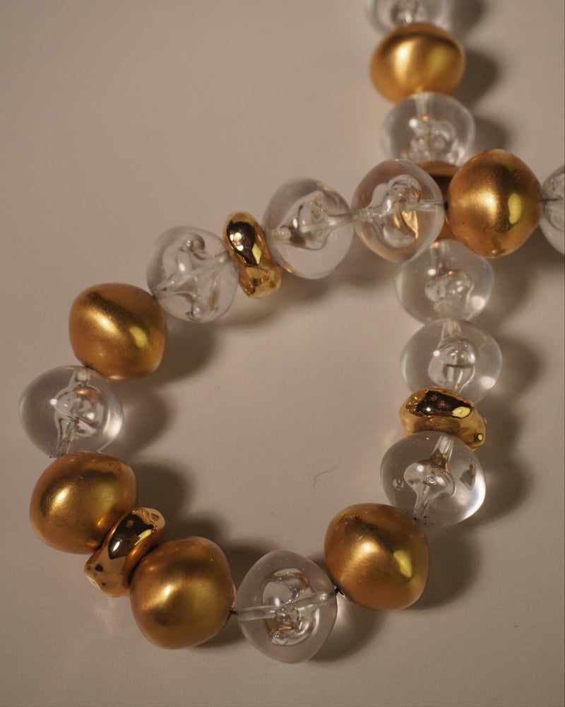 Vintage Abstract Lucite Bead Necklace