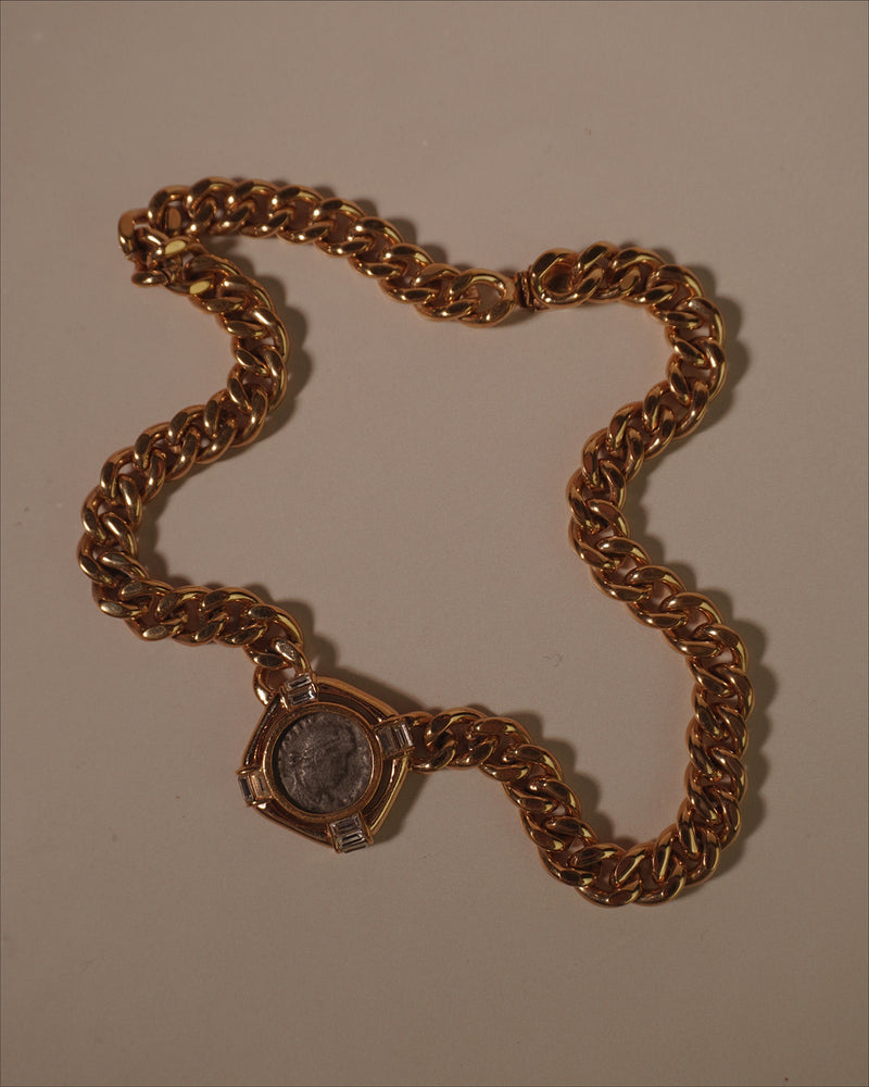 Vintage Ancient Roman Coin Necklace