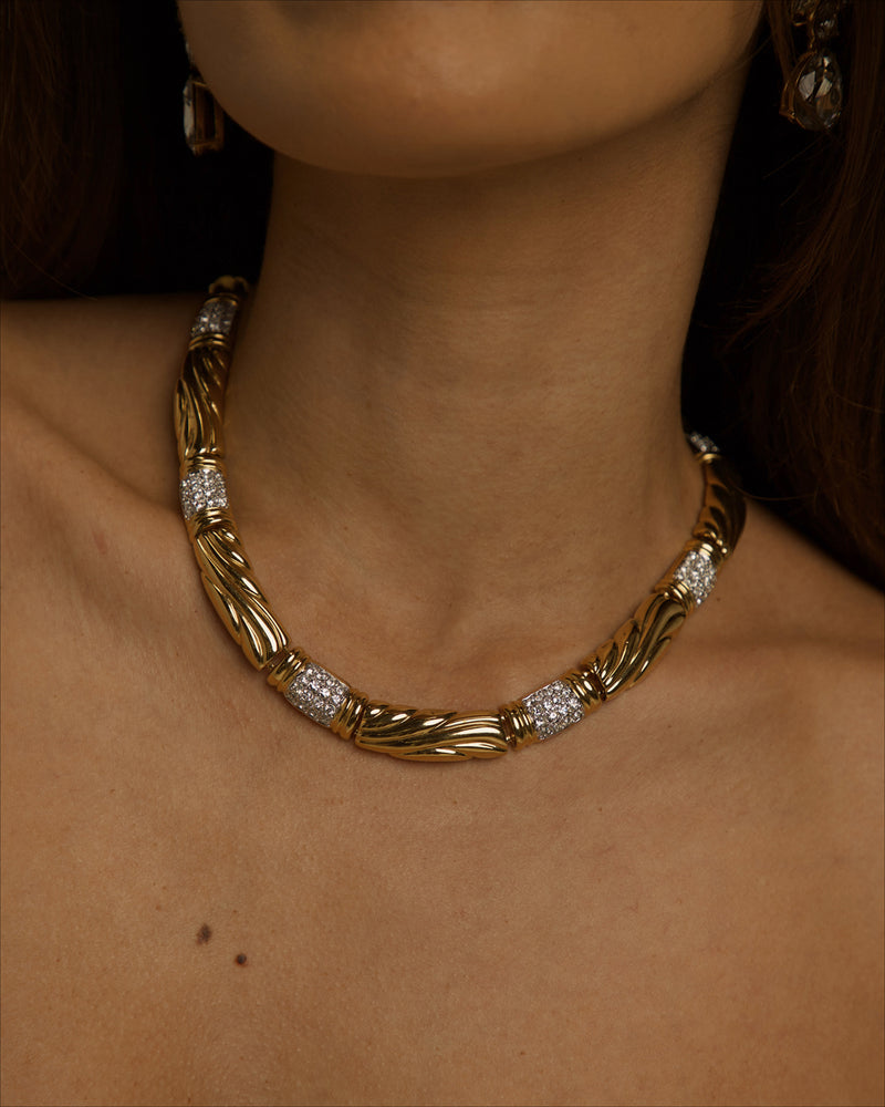 Vintage Art Deco Segmented Necklace