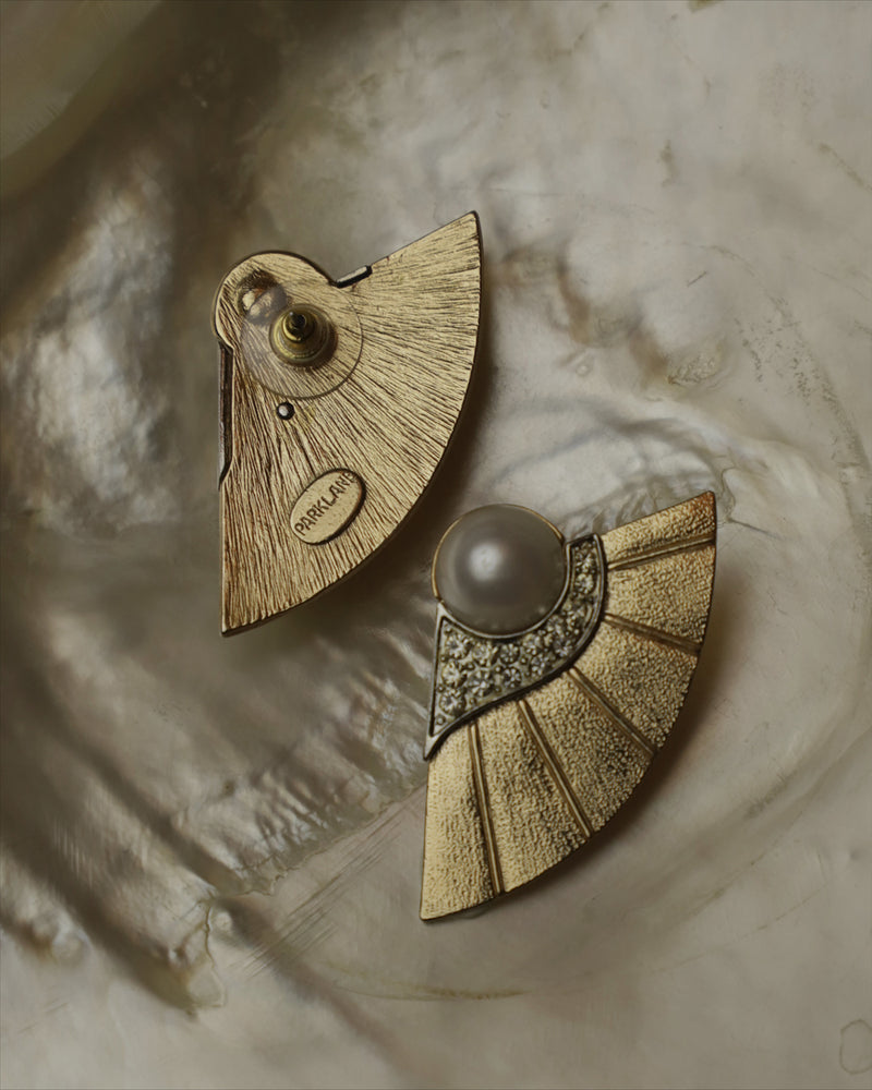 Vintage Art Deco Winged Earrings