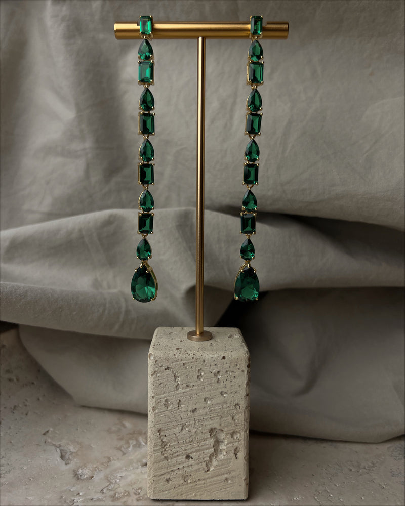 Brooke Earrings Emerald