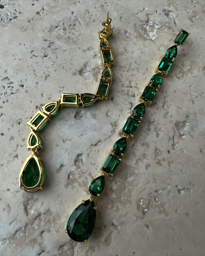 Brooke Earrings Emerald