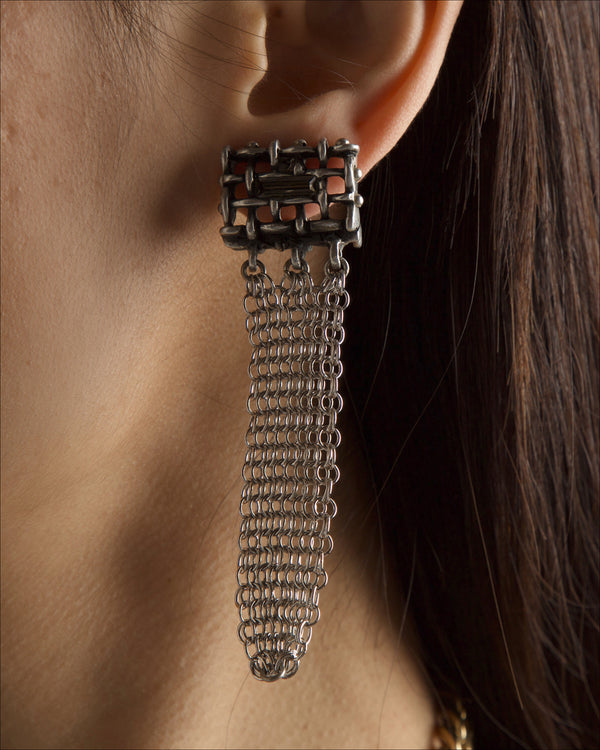 Vintage Chainmail Drop Earrings