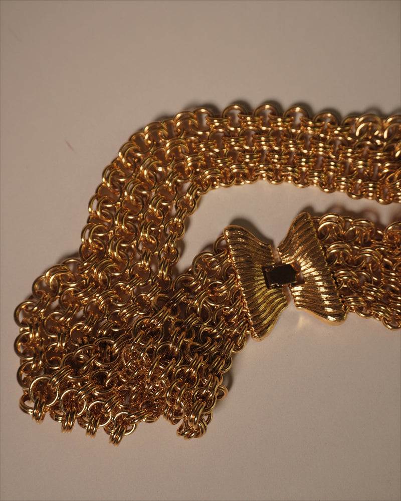 Vintage Chainmail Statement Necklace
