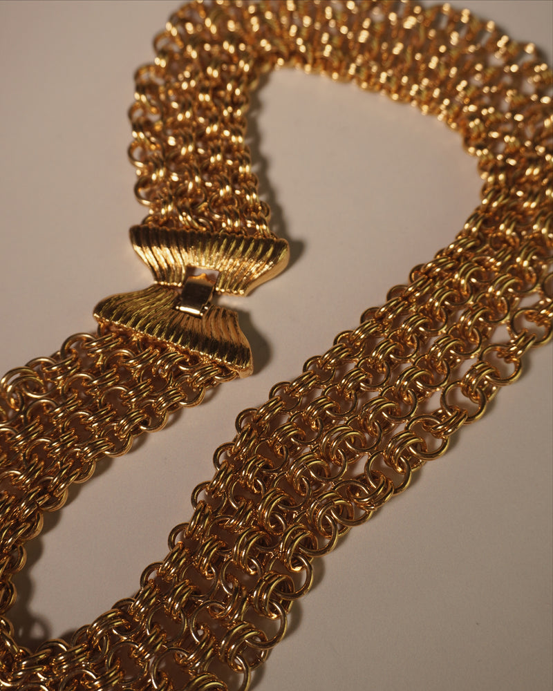 Vintage Chainmail Statement Necklace