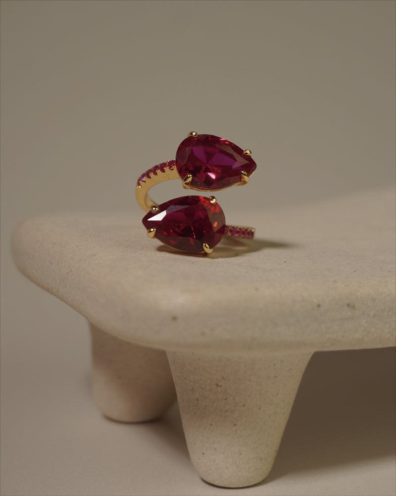 Cleo Wrap Ring Ruby