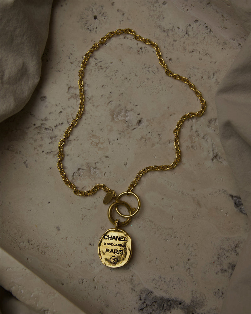 Vintage Chanel Cambon Pendant Necklace