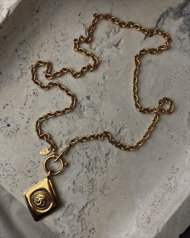 Vintage Chanel Large Pendant Necklace