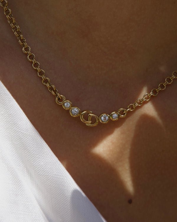 Vintage Christian Dior CZ Necklace