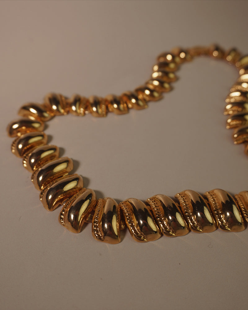 Vintage Etruscan Gold Statement Necklace