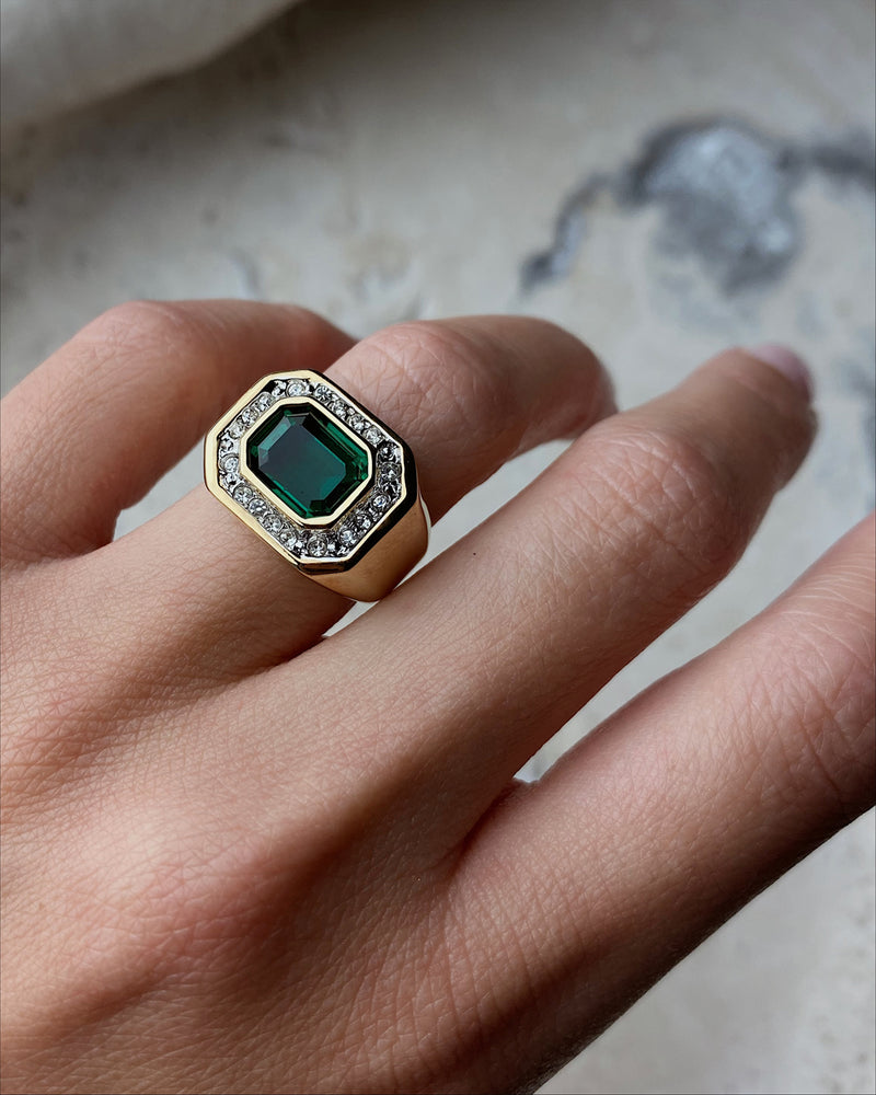 Vintage Emerald Set Ring