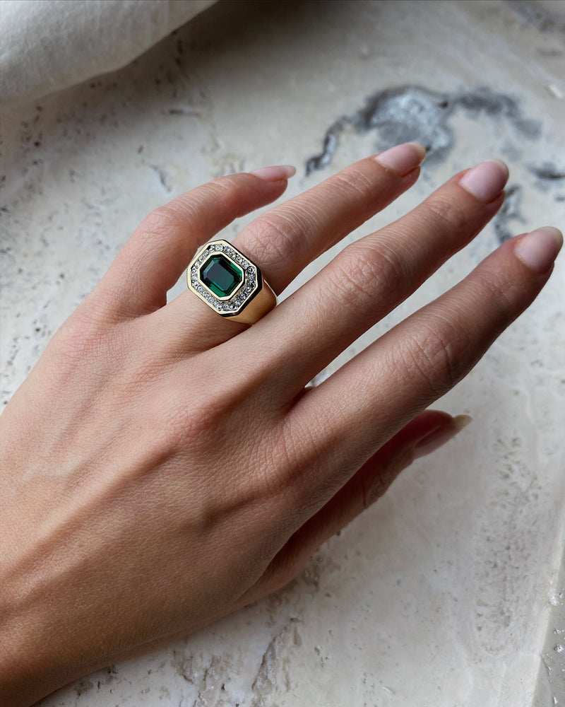 Vintage Emerald Set Ring
