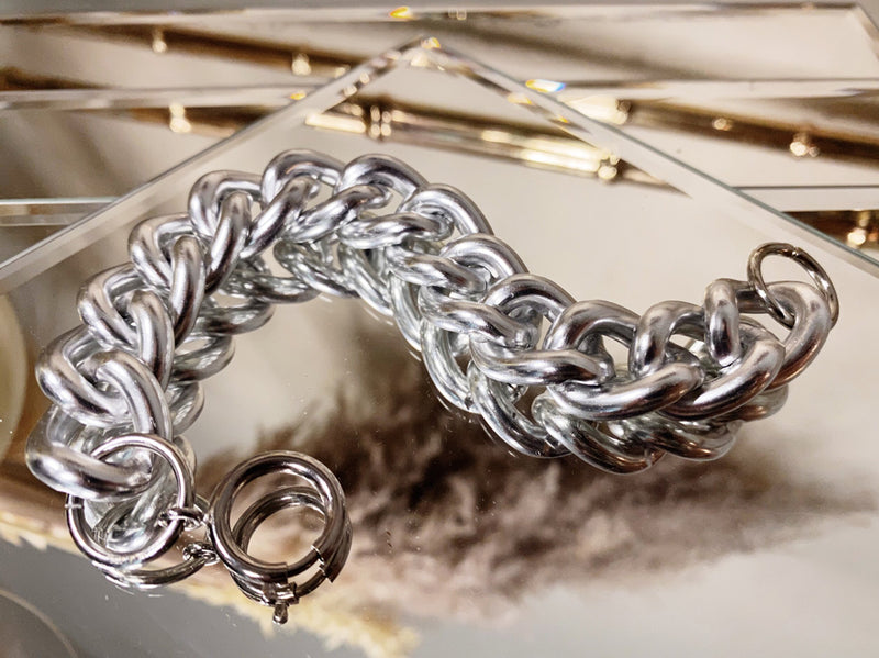 Erwin Pearl Silver Chain Link Bracelet