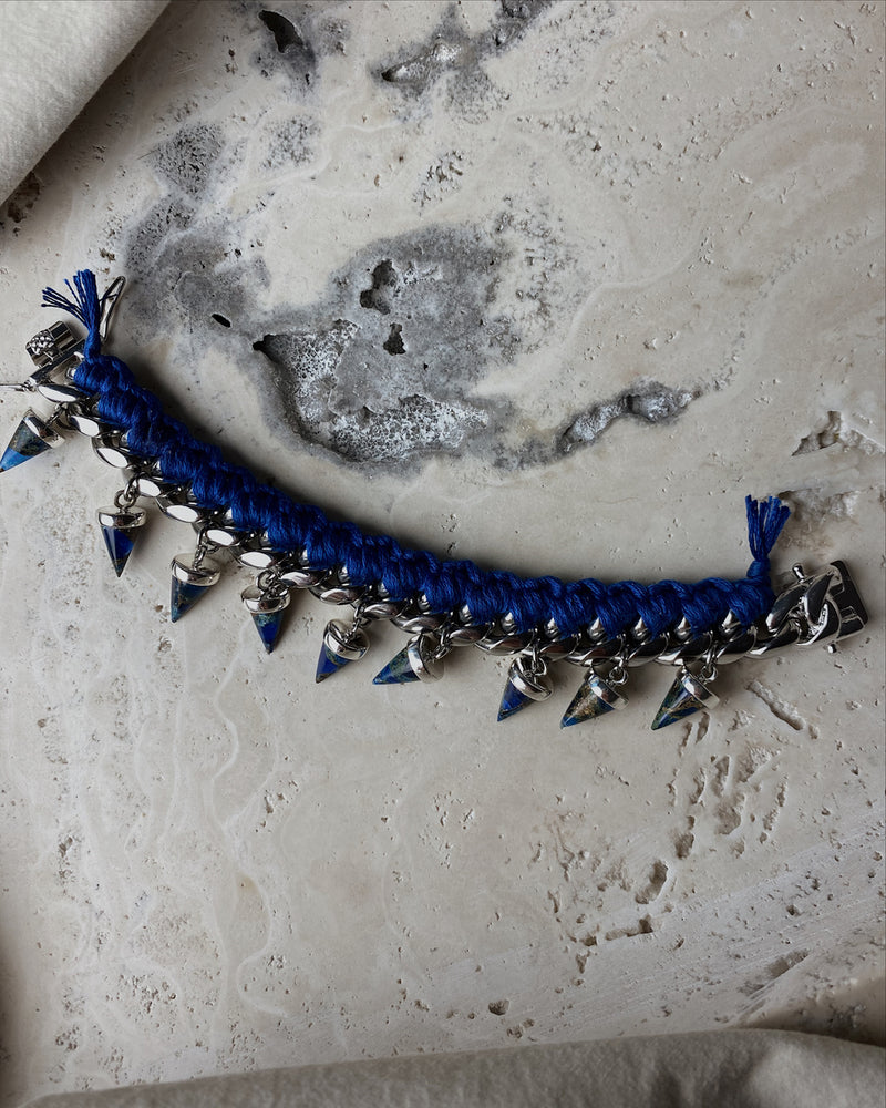 Izzy Woven Bracelet (Blue)
