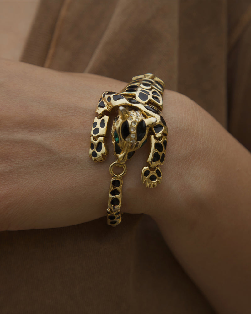 Vintage Leopard Wrap Bracelet