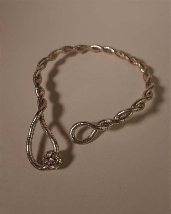 Vintage Malleable Silver Necklace