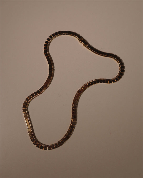 Vintage Monet Stacked Square Link Necklace