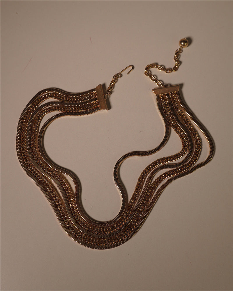Vintage Multi-Snake Chain Necklace