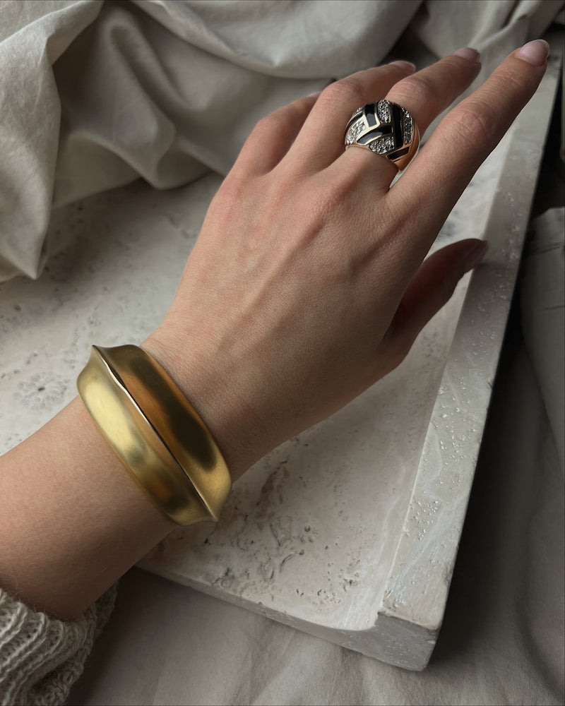 Vintage Matte Gold Cuff