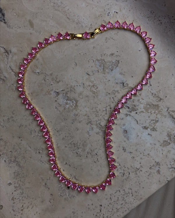Moi Heart Necklace (Pink)
