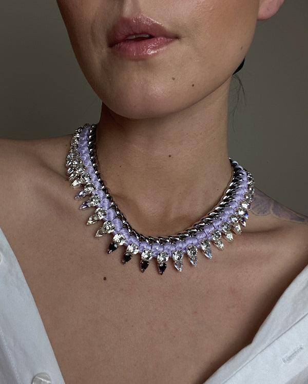 Mo Woven Necklace (Lavender)