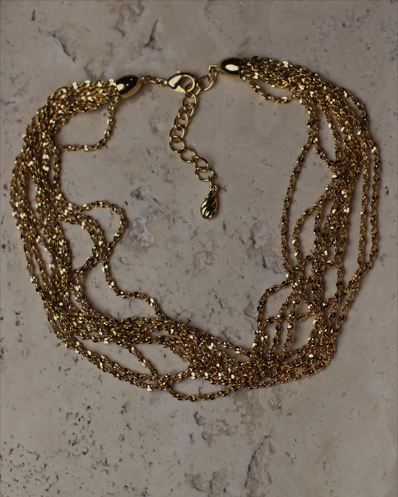 Vintage Multi-Chain Gold Necklace