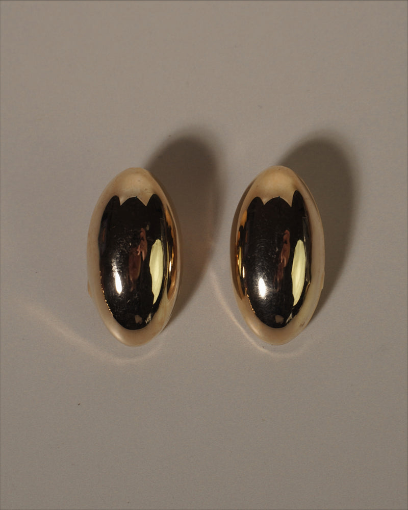 Vintage Oval Dome Clip Ons