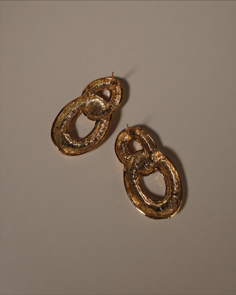 Vintage Oversized Link Earrings