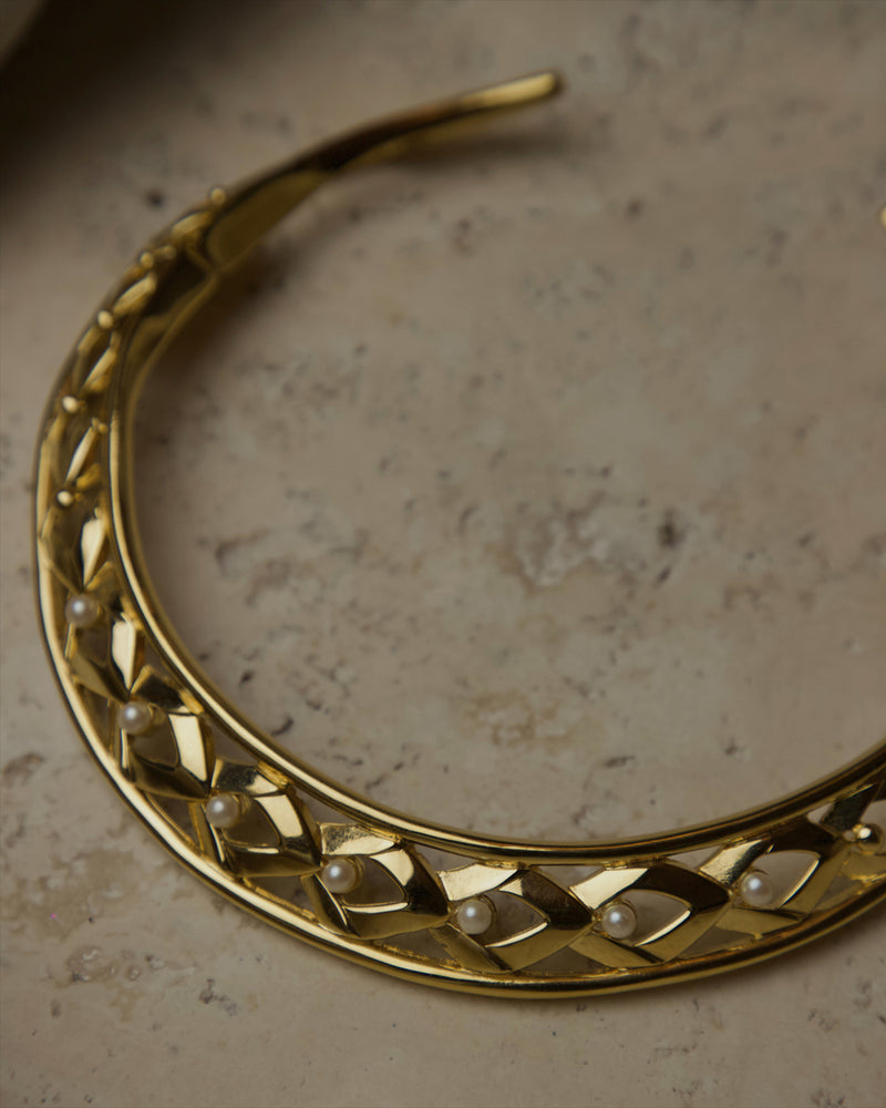 Vintage Pearl Lattice Collar