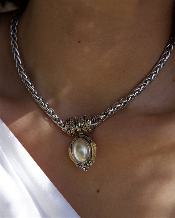 Vintage Removable Pearl Pendant Necklace