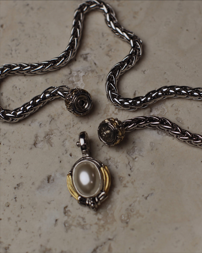 Vintage Removable Pearl Pendant Necklace