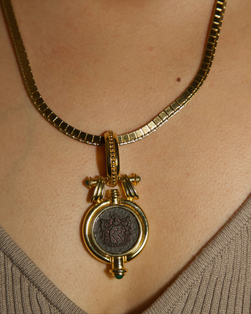Vintage Reversible Pendant Necklace