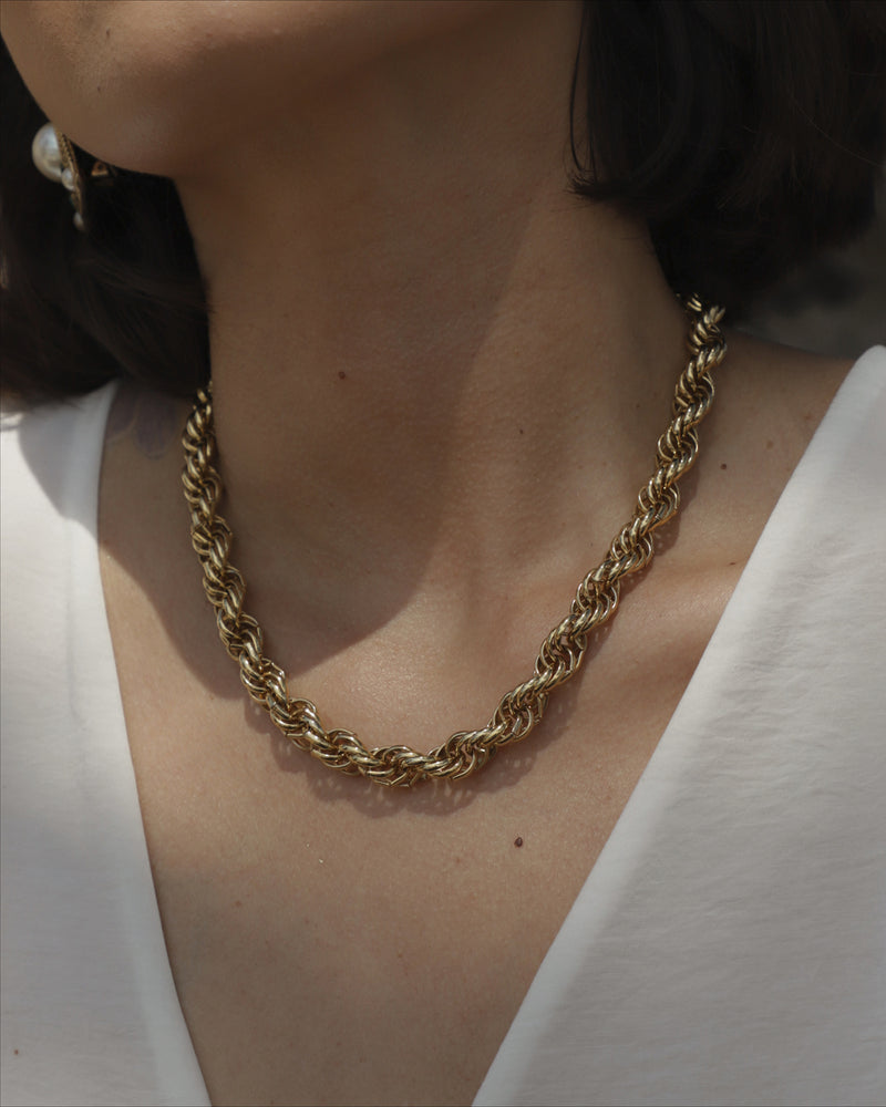 Vintage Rope Chain Necklace