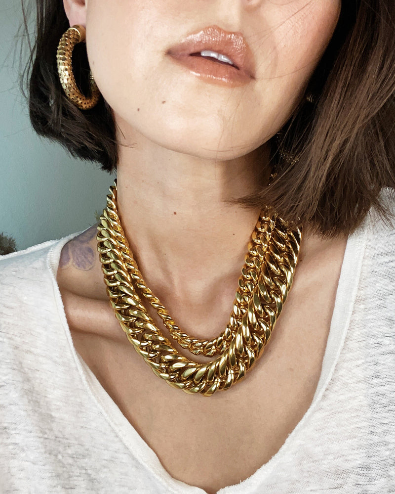 Samantha necklace gold Clearance