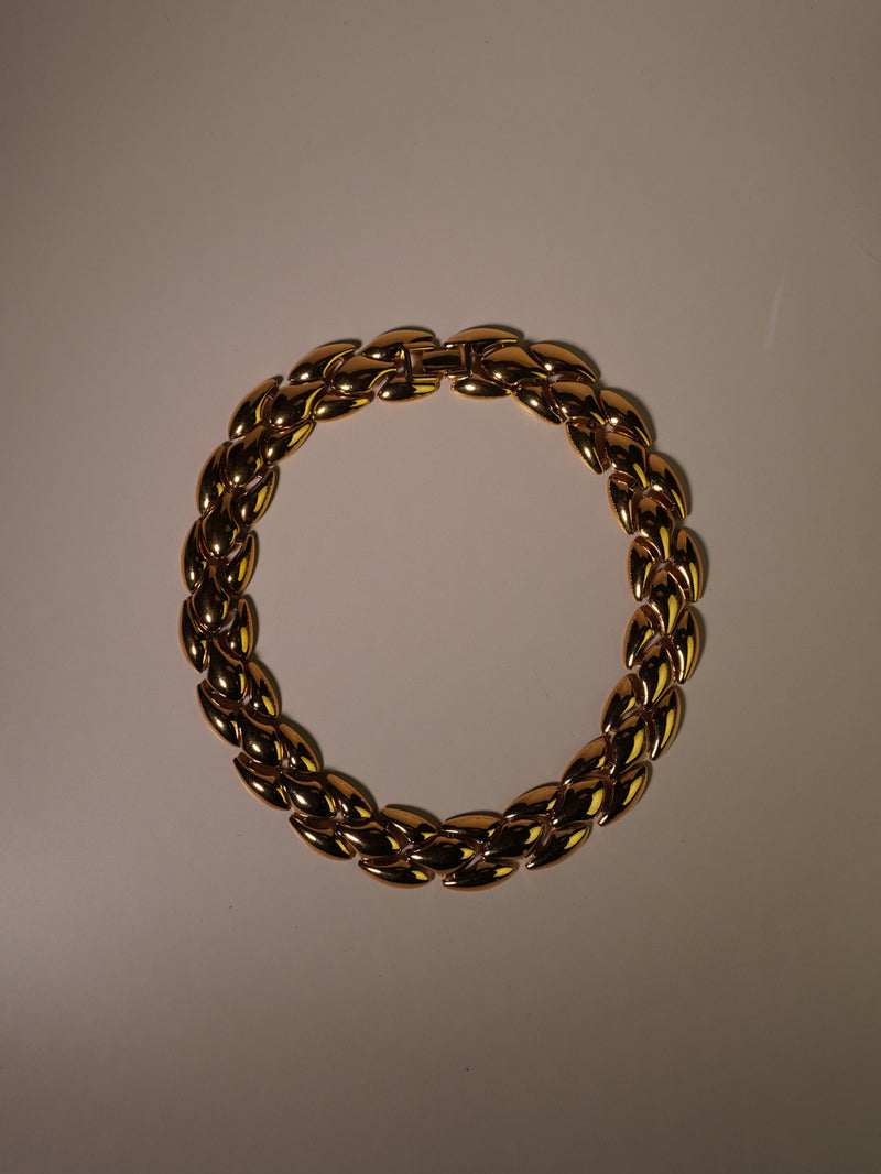 Vintage Scaled Link Necklace