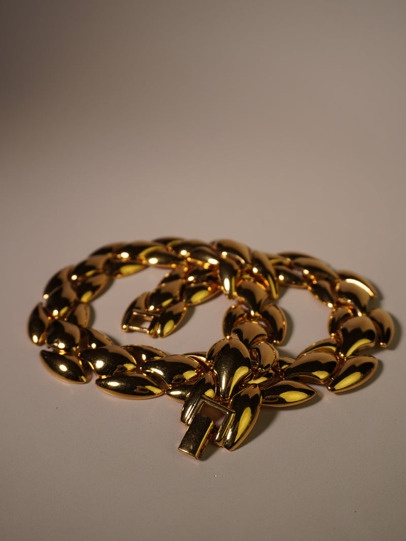 Vintage Scaled Link Necklace