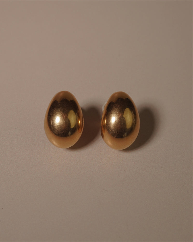 Vintage Small Gold Dome Drops