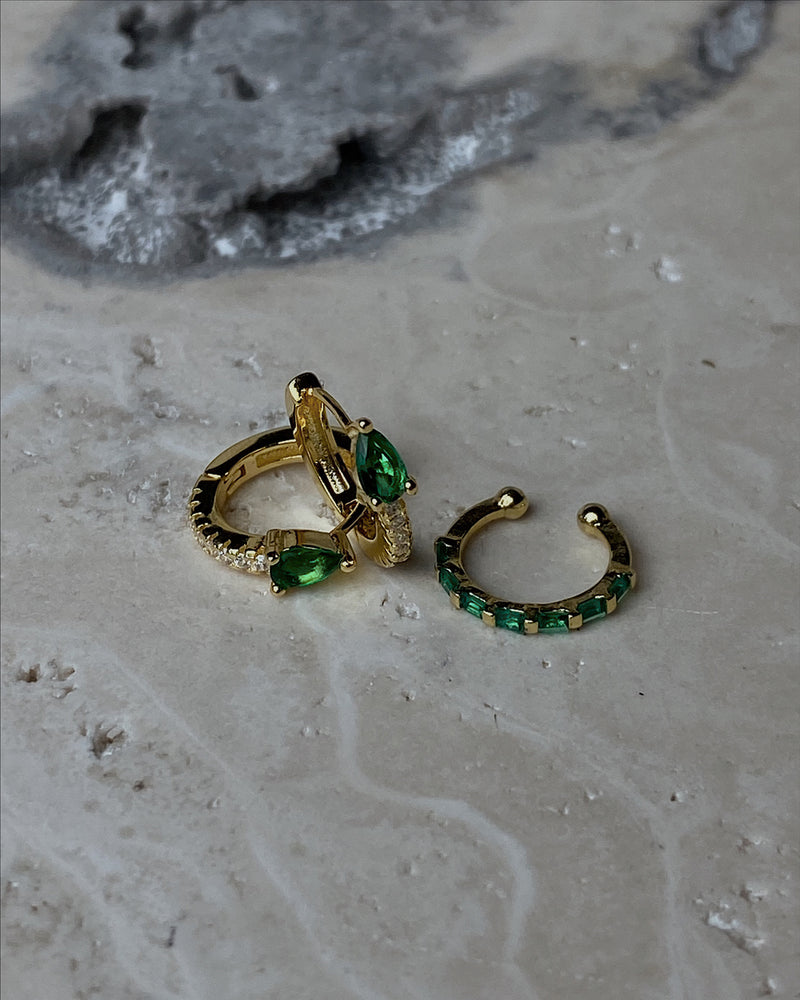 Sandra Earrings Set (Emerald)
