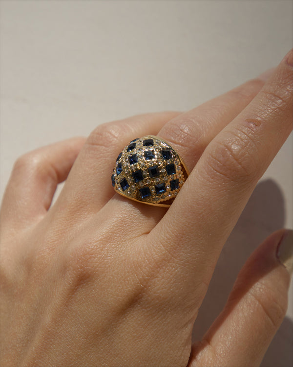 Vintage Sapphire Dome Ring