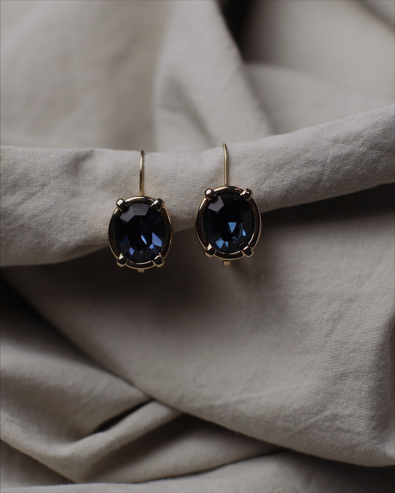 Vintage Sapphire Drop Earrings