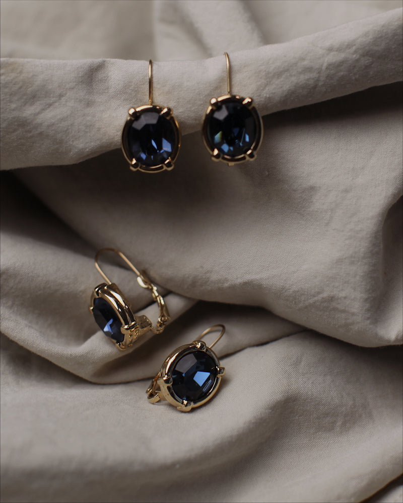 Vintage Sapphire Drop Earrings