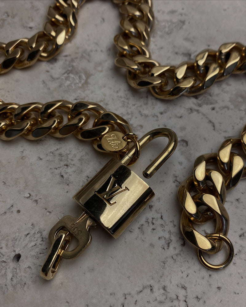 Siouxsie LV Padlock Necklace
